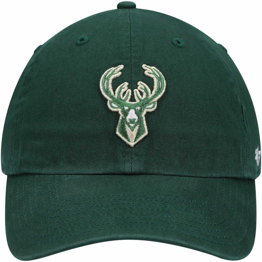 Milwaukee Bucks '47 Core Logo Clean Up Adjustable Hat Hunter Green