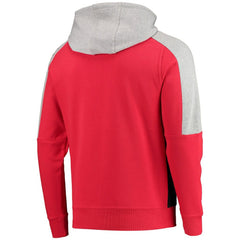 NHL Chicago Blackhawks Starter Playoffs Color Block Full-Zip Hoodie - Red/Black