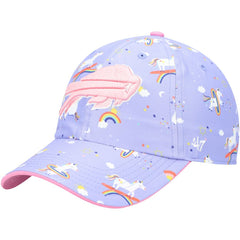 Buffalo Bills '47 Girls Preschool Unicorn Clean Up Adjustable Hat Purple