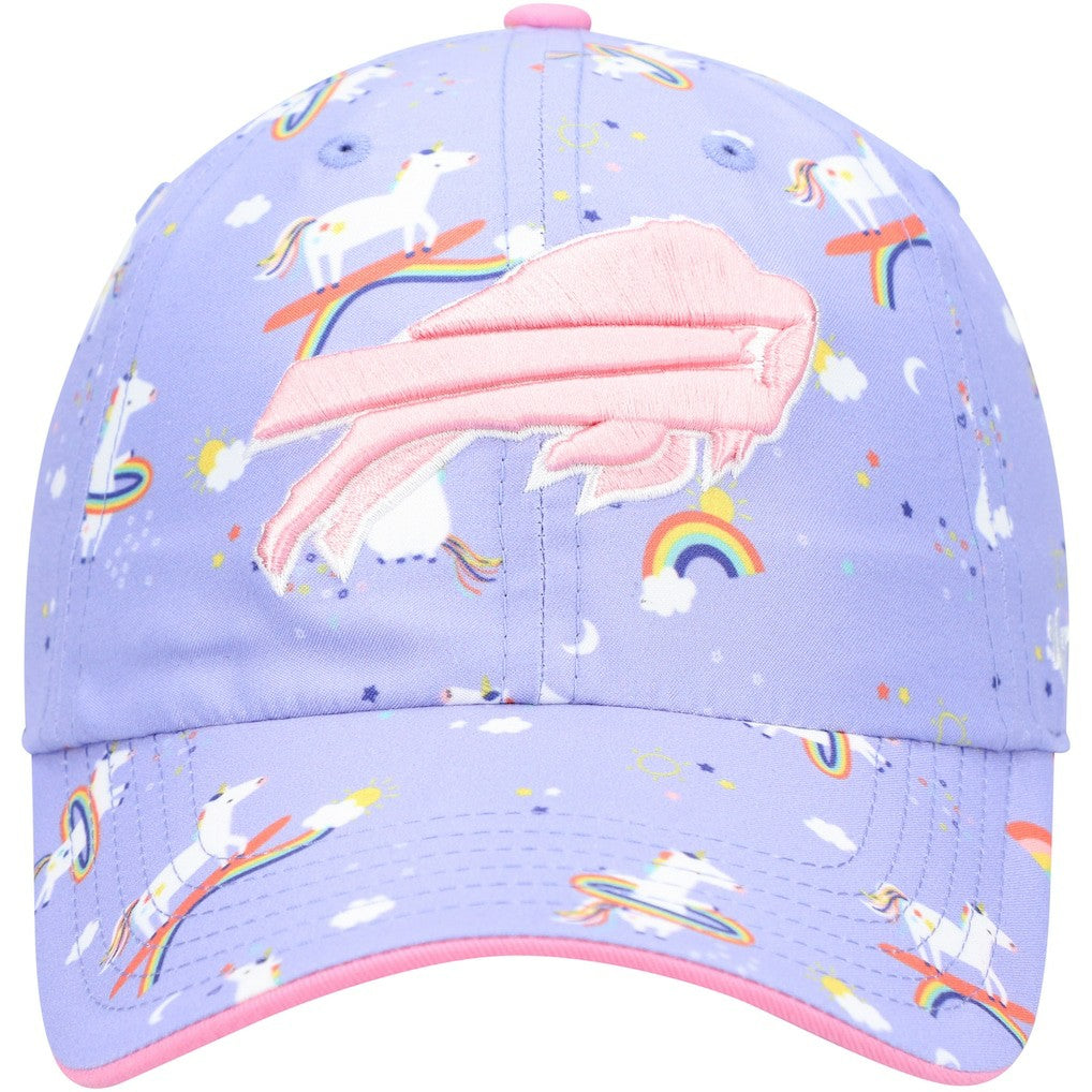 Buffalo Bills '47 Girls Preschool Unicorn Clean Up Adjustable Hat Purple