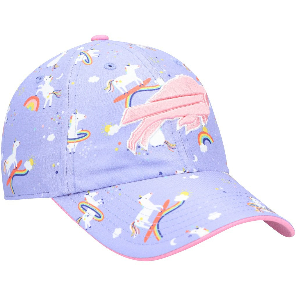 Buffalo Bills '47 Girls Preschool Unicorn Clean Up Adjustable Hat Purple