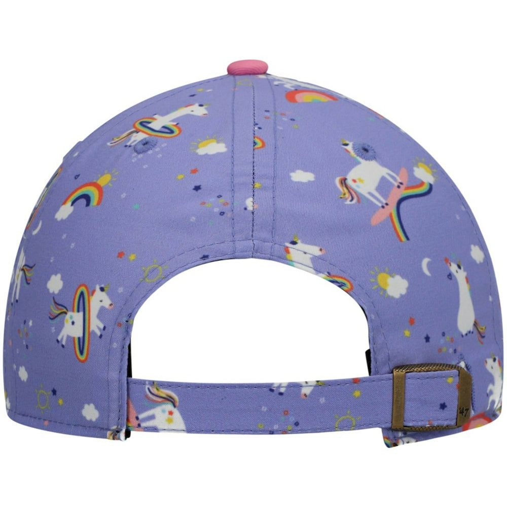 Miami Dolphins '47 Girls Preschool Unicorn Clean Up Adjustable Hat Purple
