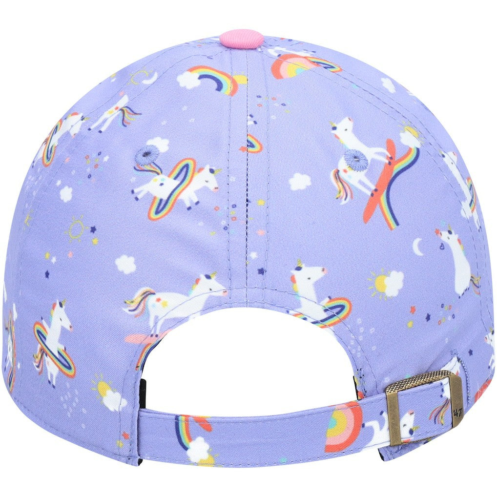 Las Vegas Raiders '47 Girls Preschool Unicorn Clean Up Adjustable Hat Purple