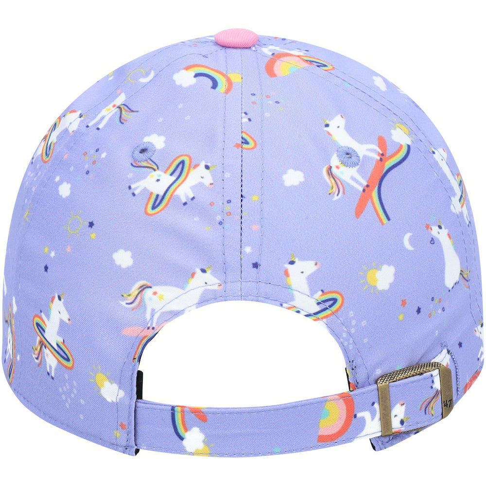 Las Vegas Raiders '47 Girls Preschool Unicorn Clean Up Adjustable Hat Purple