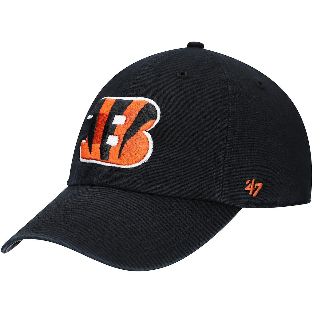 Cincinnati Bengals '47 Youth Logo Clean Up Adjustable Hat Black
