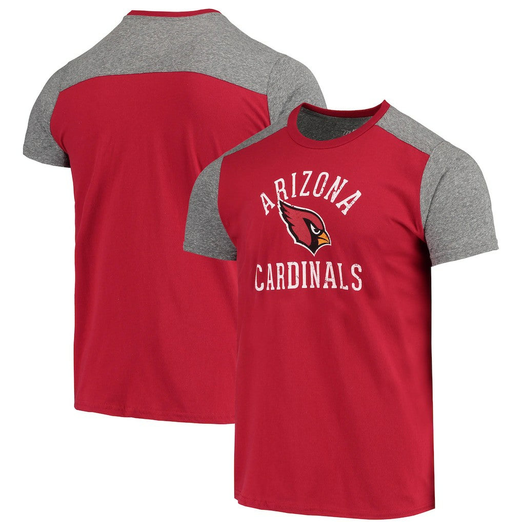 Arizona Cardinals Majestic Threads Field Goal Slub T-Shirt Cardinal/Gray