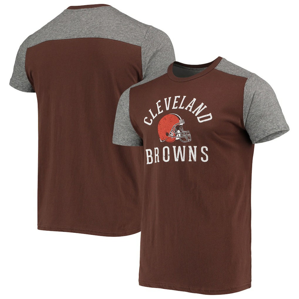 Cleveland Browns Majestic Threads Field Goal Slub T-Shirt Brown/Gray