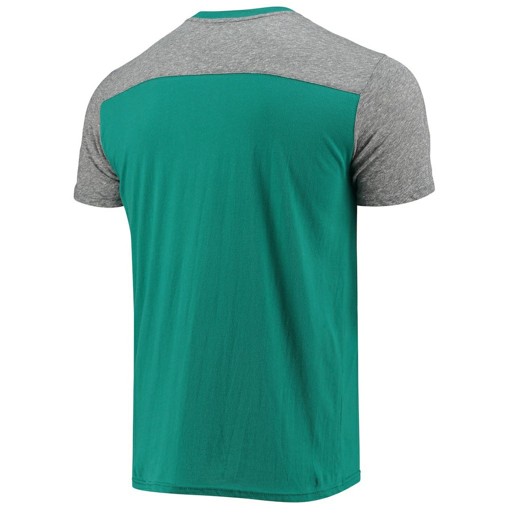 Miami Dolphins Majestic Threads Field Goal Slub T-Shirt Aqua/Gray