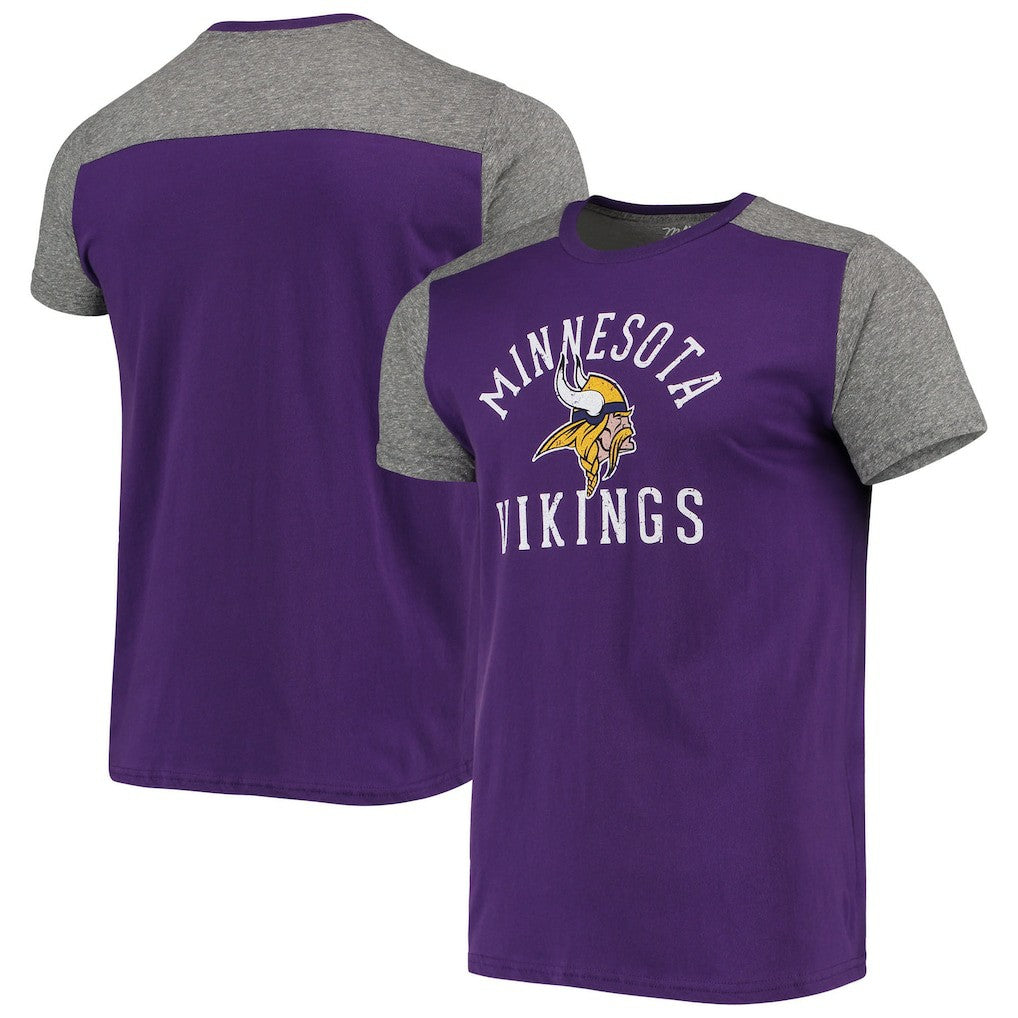 Minnesota Vikings Majestic Threads Field Goal Slub T-Shirt Purple/Gray
