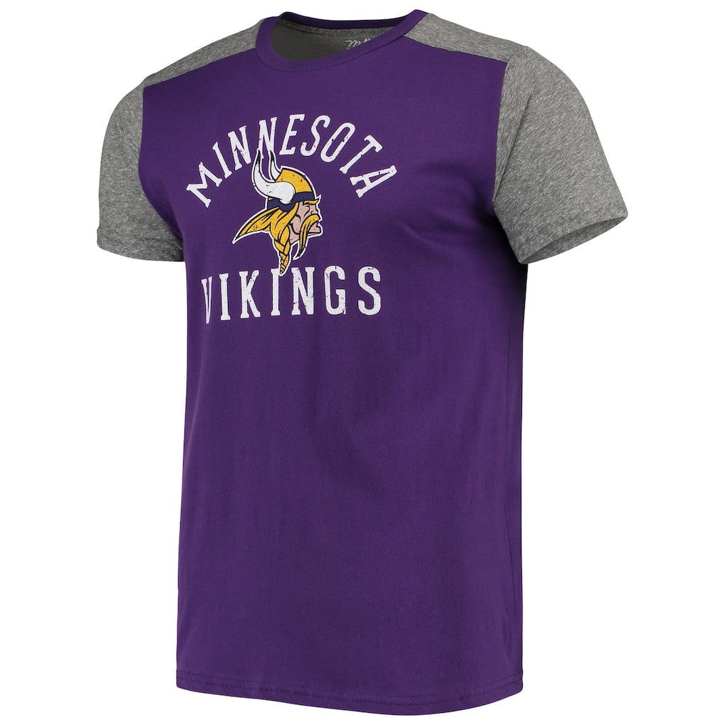 Minnesota Vikings Majestic Threads Field Goal Slub T-Shirt Purple/Gray