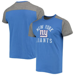 New York Giants Majestic Threads Field Goal Slub T-Shirt Royal/Gray
