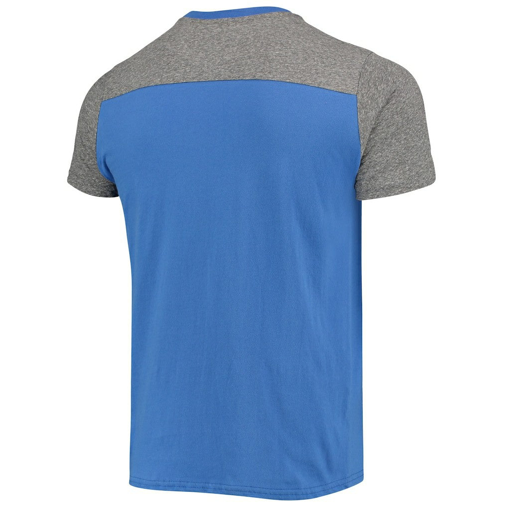 New York Giants Majestic Threads Field Goal Slub T-Shirt Royal/Gray
