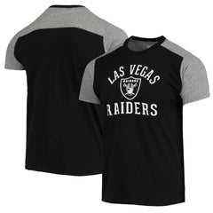Las Vegas Raiders Majestic Threads Field Goal Slub T-Shirt Black/Gray
