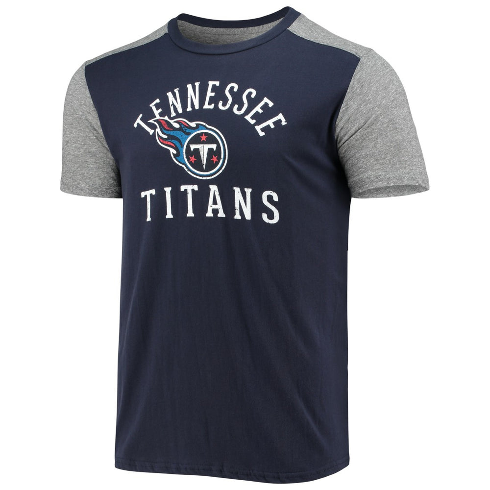 Tennessee Titans Majestic Threads Field Goal Slub T-Shirt Navy/Gray