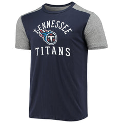 Tennessee Titans Majestic Threads Field Goal Slub T-Shirt Navy/Gray