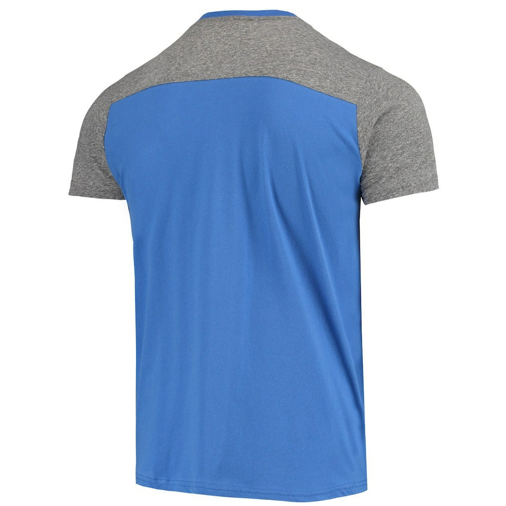 Los Angeles Rams Majestic Threads Gridiron Classics Field Goal Slub T-Shirt Royal/Heathered Gray