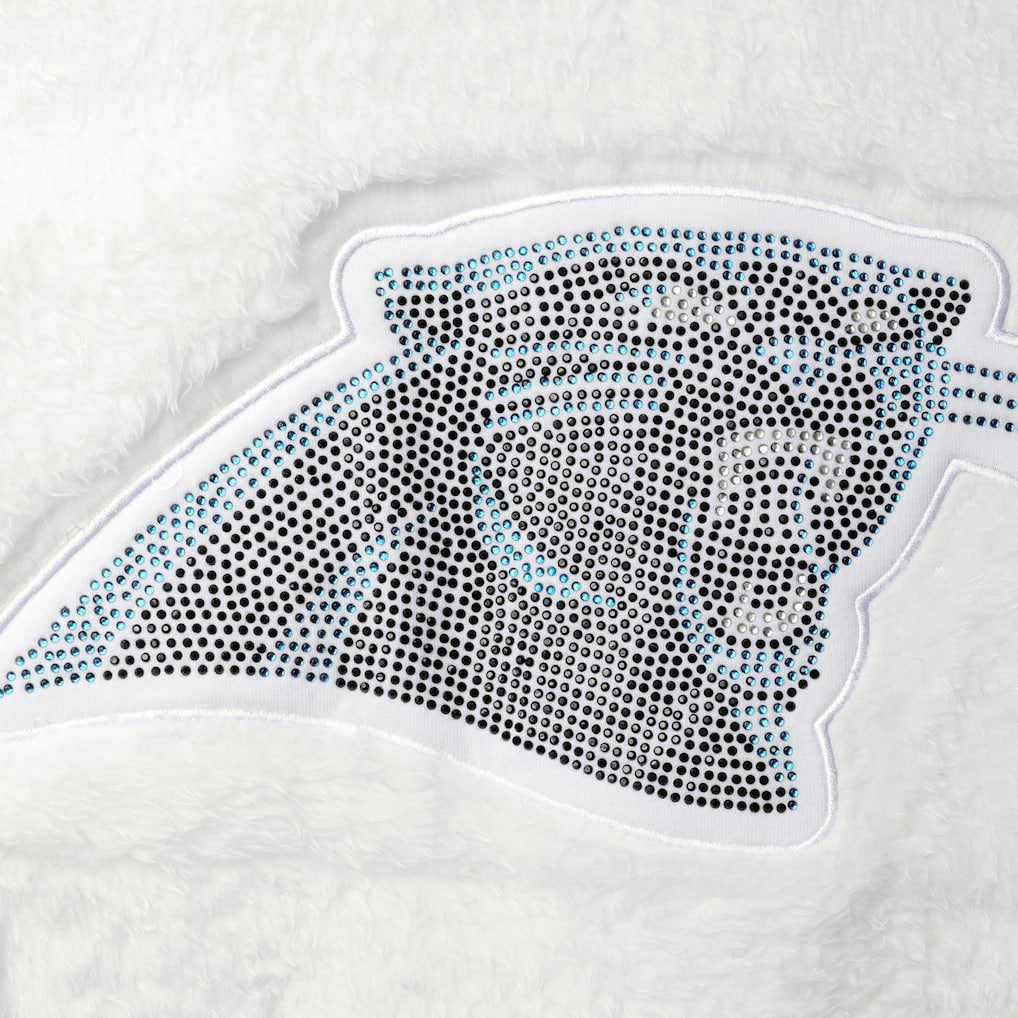 Carolina Panthers Touch Women's Milestone Tracker Pullover Sweatshirt White