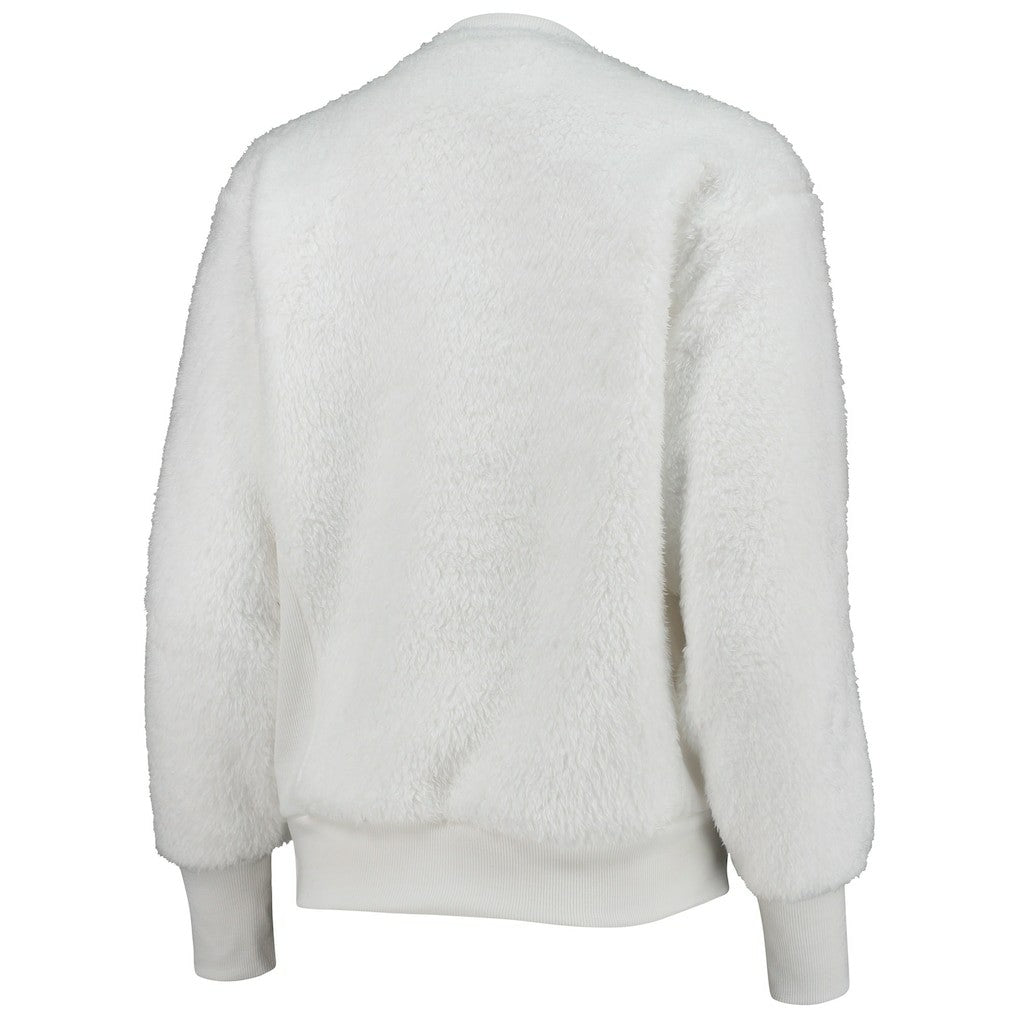 Carolina Panthers Touch Women's Milestone Tracker Pullover Sweatshirt White