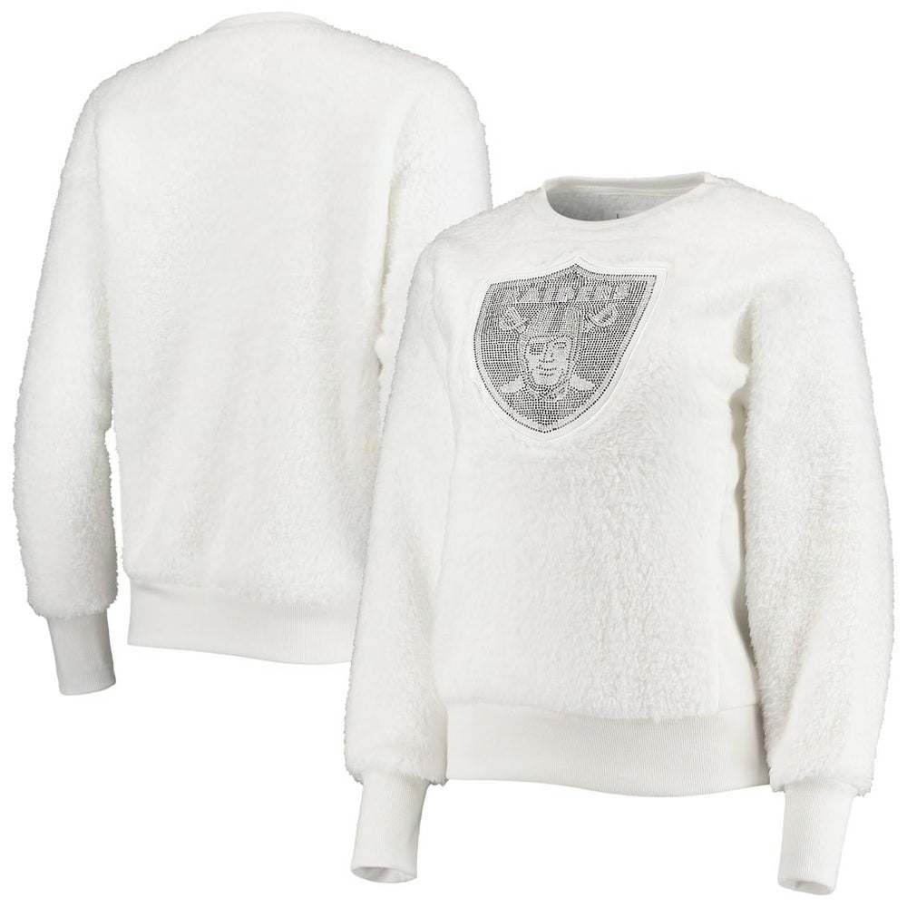 Las Vegas Raiders Touch Women's Milestone Tracker Pullover Sweatshirt White