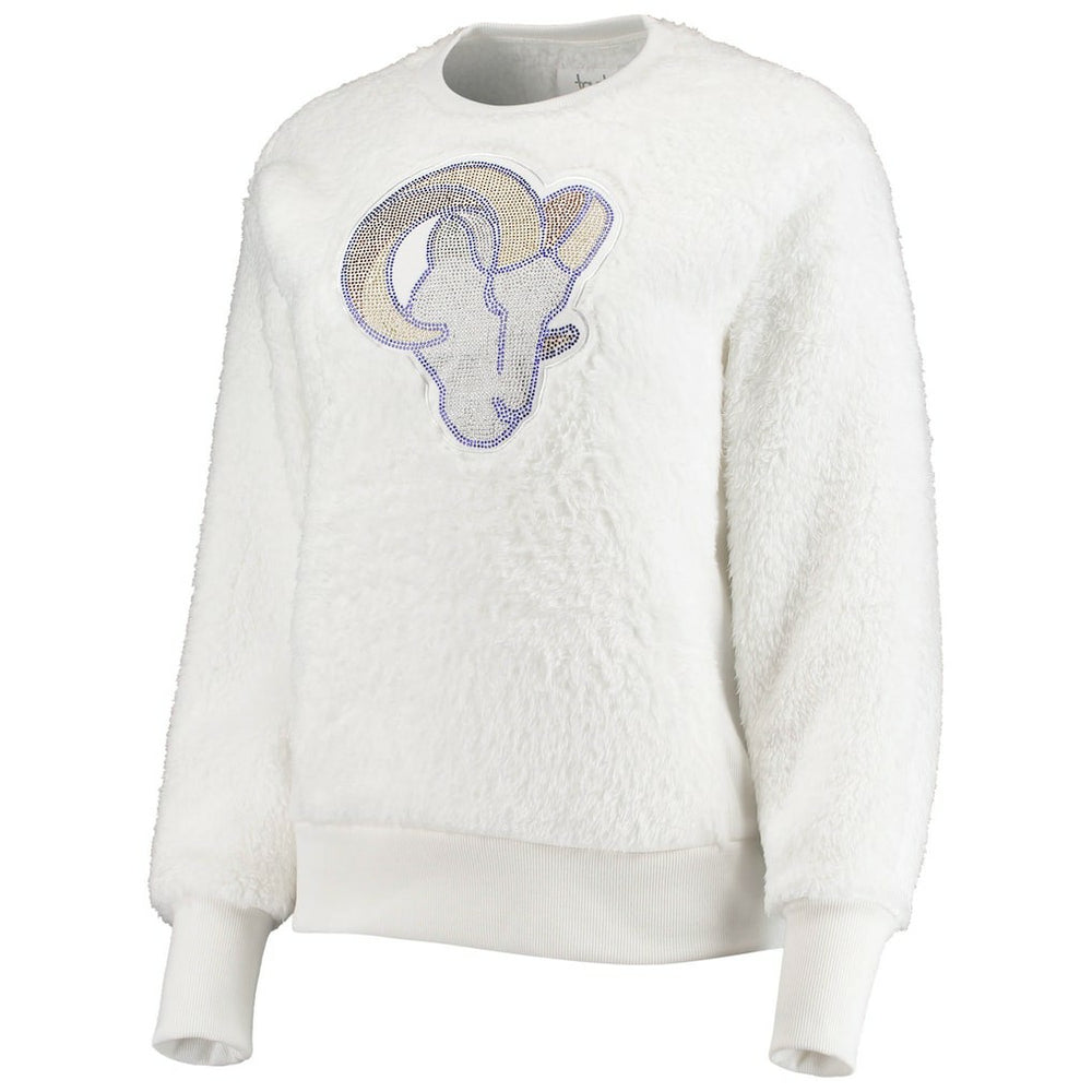 Los Angeles Rams Touch Women's Milestone Tracker Pullover Sweatshirt White