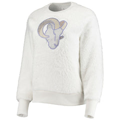 Los Angeles Rams Touch Women's Milestone Tracker Pullover Sweatshirt White
