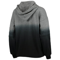 Las Vegas Raiders Touch Women's Superstar Dip-Dye Pullover Hoodie Heathered Gray/Black