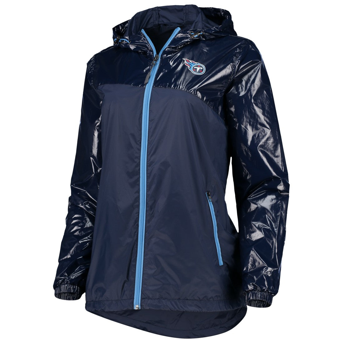 Tennessee Titans G-III 4Her by Carl Banks Women's Double-Coverage Full-Zip Hoodie Jacket Navy