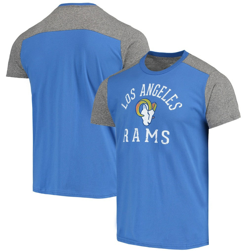 Los Angeles Rams Majestic Threads Field Goal Slub T-Shirt Royal/Gray