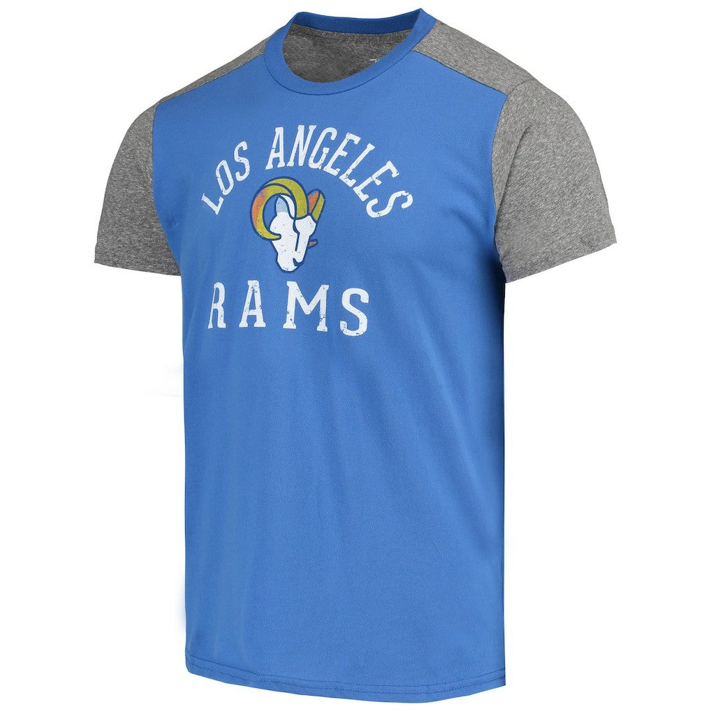 Los Angeles Rams Majestic Threads Field Goal Slub T-Shirt Royal/Gray