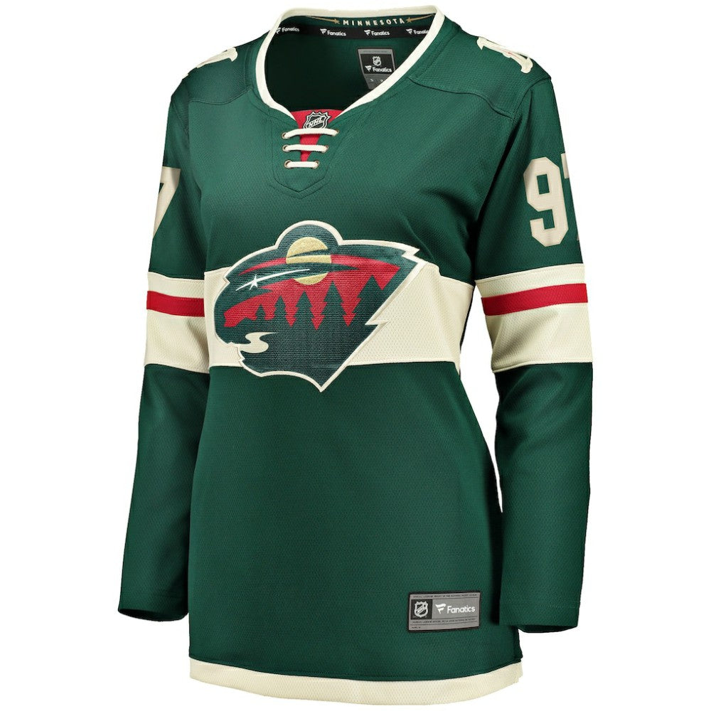 NHL Kirill Kaprizov Minnesota Wild Fanatics Women's Home Breakaway Replica Jersey - Green