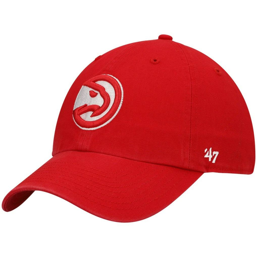 Atlanta Hawks '47 Core Logo Clean Up Adjustable Hat Red