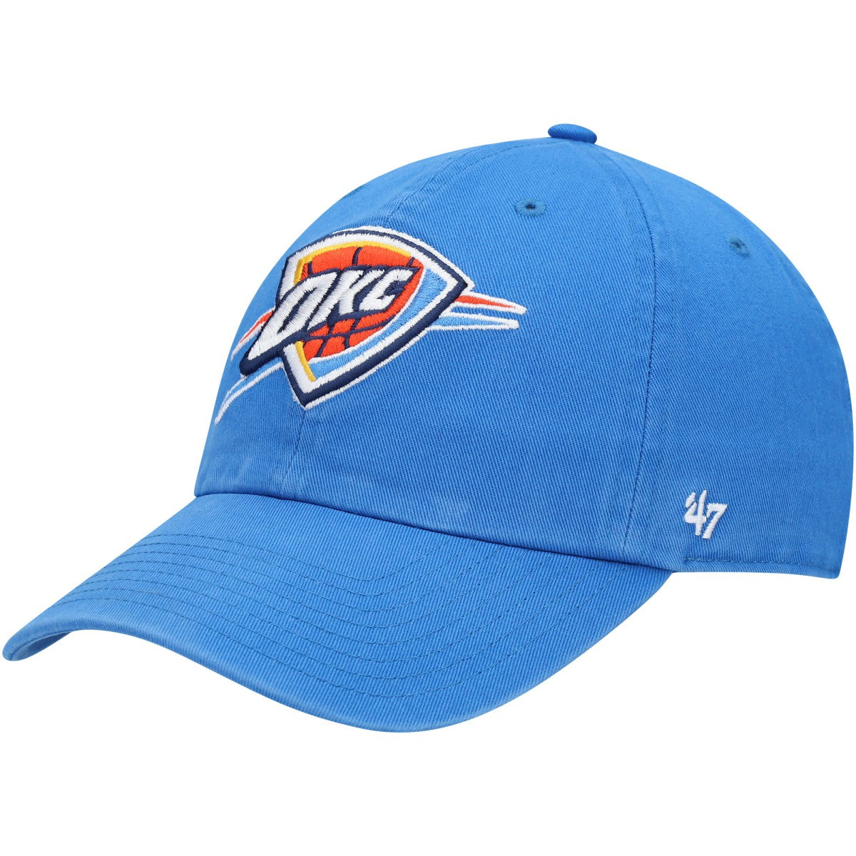 Oklahoma City Thunder '47 Core Logo Clean Up Adjustable Hat Blue