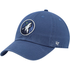 Minnesota Timberwolves '47 Core Logo Clean Up Adjustable Hat Blue