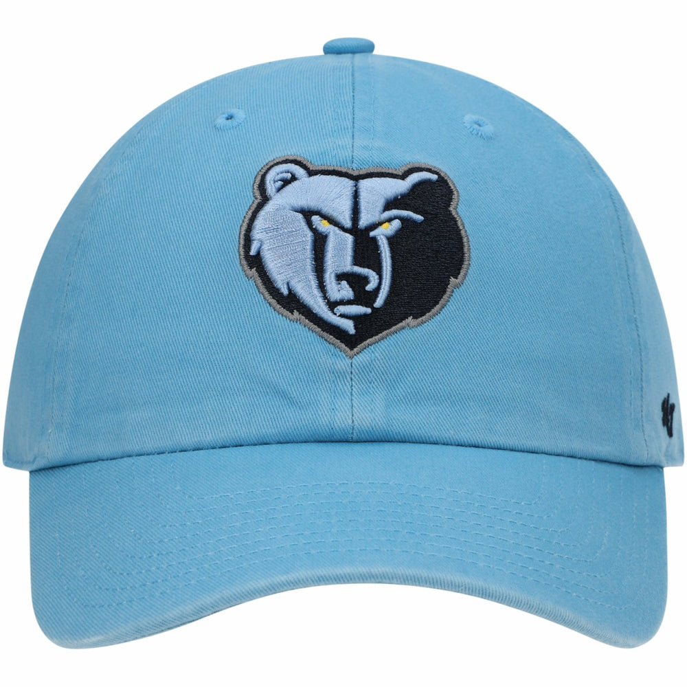 Memphis Grizzlies '47 Core Logo Clean Up Adjustable Hat Light Blue