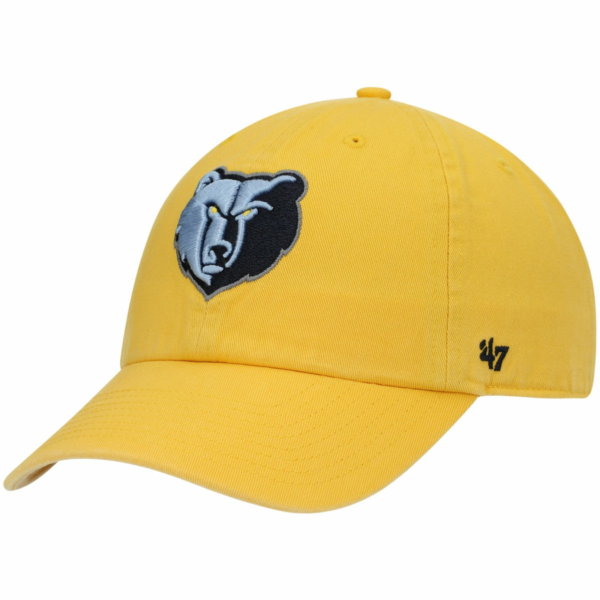 Memphis Grizzlies '47 Core Logo Clean Up Adjustable Hat Gold