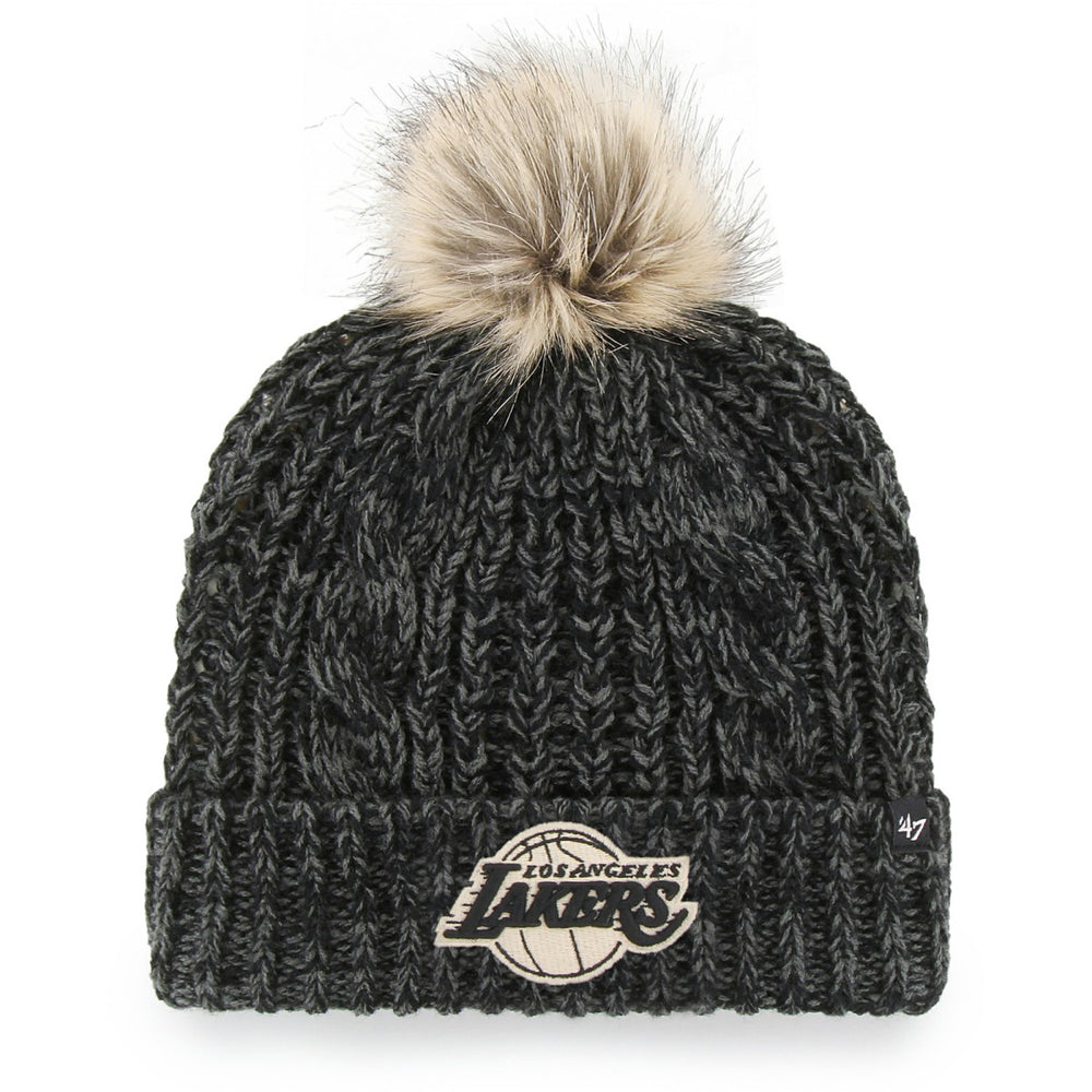 Los Angeles Lakers '47 Women's Meeko Cuffed Knit Hat with Pom Black