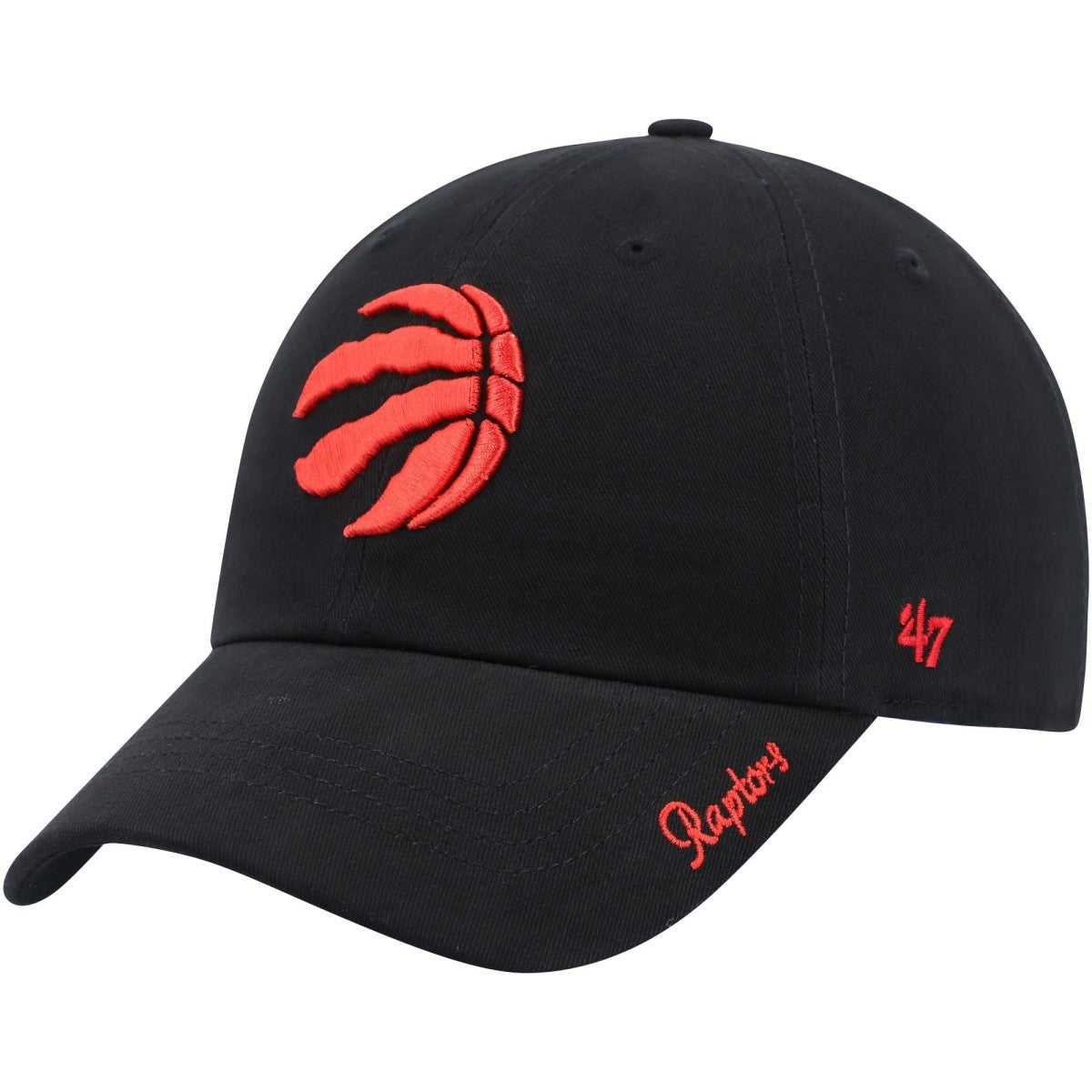 Toronto Raptors '47 Women's Miata Clean Up Logo Adjustable Hat Black