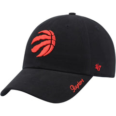 Toronto Raptors '47 Women's Miata Clean Up Logo Adjustable Hat Black