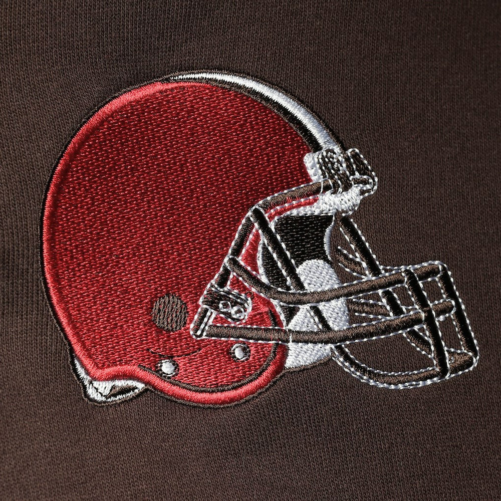 Cleveland Browns Starter Playoffs Color Block Full-Zip Hoodie Brown/Orange