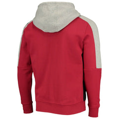 Arizona Cardinals Starter Playoffs Color Block Full-Zip Hoodie Cardinal/Black