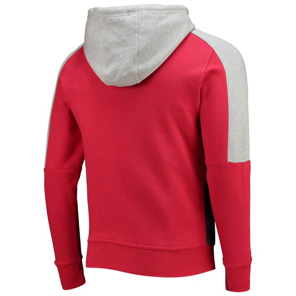 Tampa Bay Buccaneers Starter Playoffs Color Block Full-Zip Hoodie Red/Pewter
