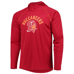 Tampa Bay Buccaneers Starter Throwback Raglan Hoodie Long Sleeve T-Shirt Red
