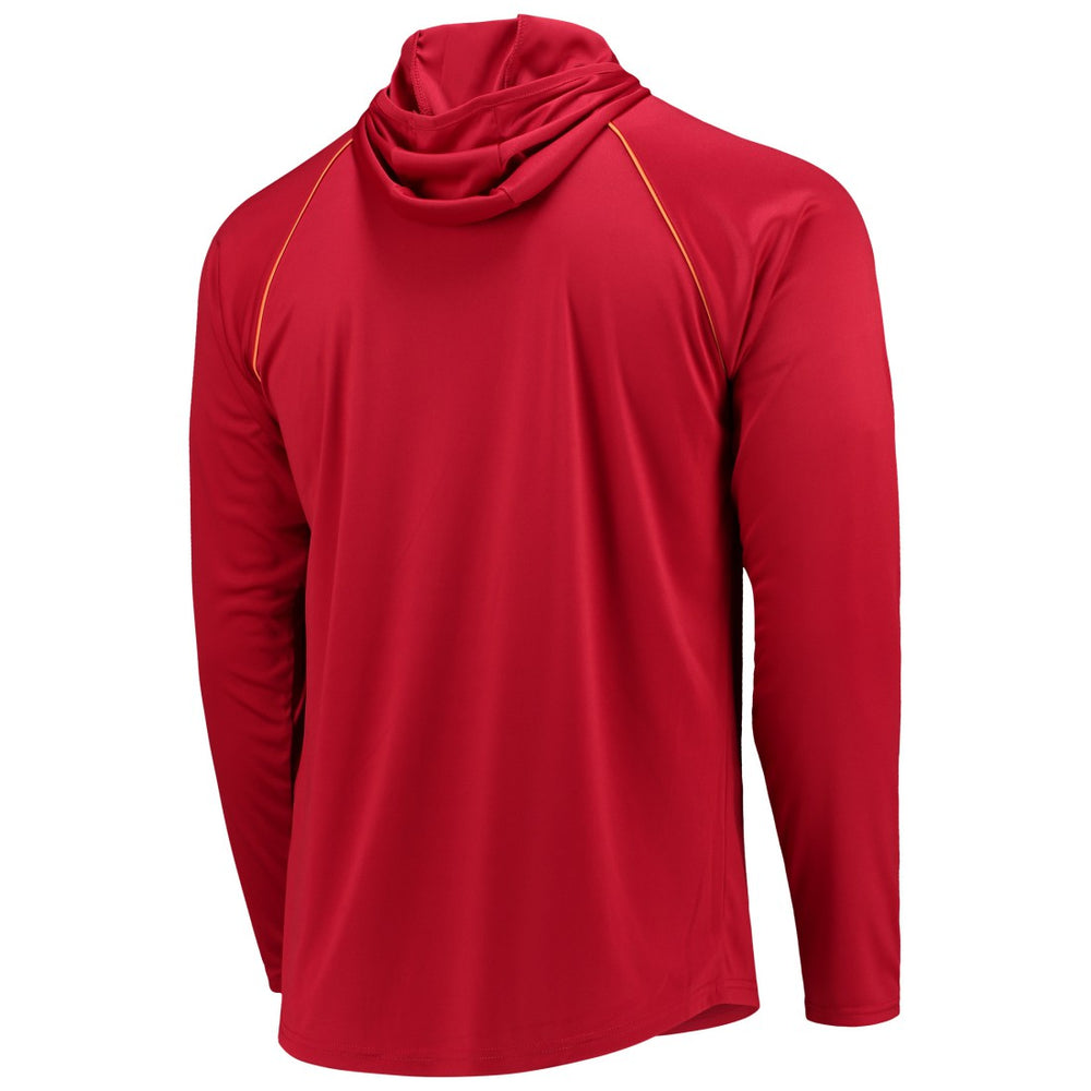 Tampa Bay Buccaneers Starter Throwback Raglan Hoodie Long Sleeve T-Shirt Red