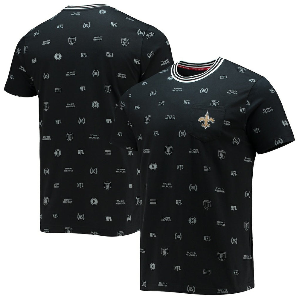 New Orleans Saints Tommy Hilfiger Essential Pocket T-Shirt Black