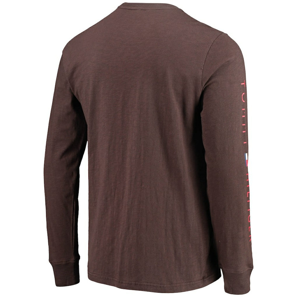 Cleveland Browns Tommy Hilfiger Peter Long Sleeve T-Shirt Brown