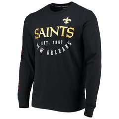 New Orleans Saints Tommy Hilfiger Peter Long Sleeve T-Shirt Black