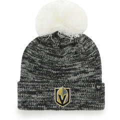 NHL Vegas Golden Knights '47 Women's Triple Cross Cuffed Knit Hat with Pom - Gray