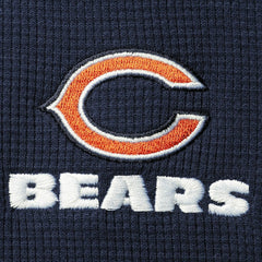 Chicago Bears Dunbrooke Logo Maverick Thermal Henley Long Sleeve T-Shirt Navy