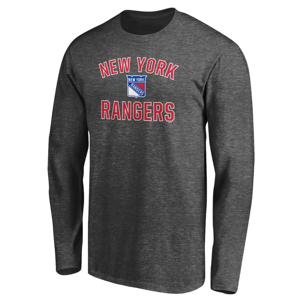 NHL New York Rangers Victory Arch Long Sleeve T-Shirt - Charcoal