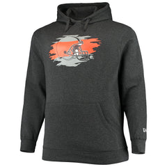 Cleveland Browns New Era Big & Tall Primary Logo Pullover Hoodie Charcoal